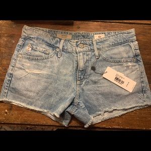 NWT AG The Bonnie Cutoff Denim Shorts